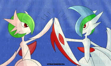 Gardevoir and Gallade